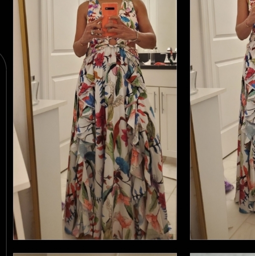 PatBo Zamia cutout Maxi Floral dress - Picture 11 of 11